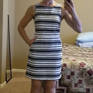 NWOT Banana Republic stripe open back dress